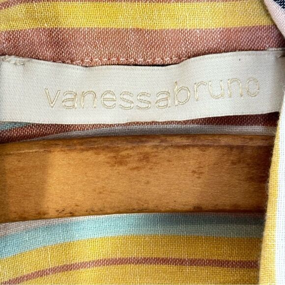 Vanessa Bruno Striped Cotton Western Style Button Up Shirt | S - Picture 10 of 10